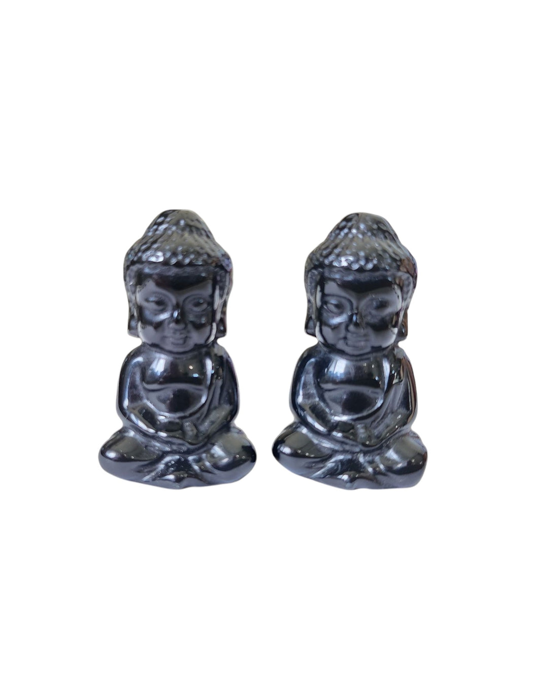 Statuette Bouddha Obsidienne noire